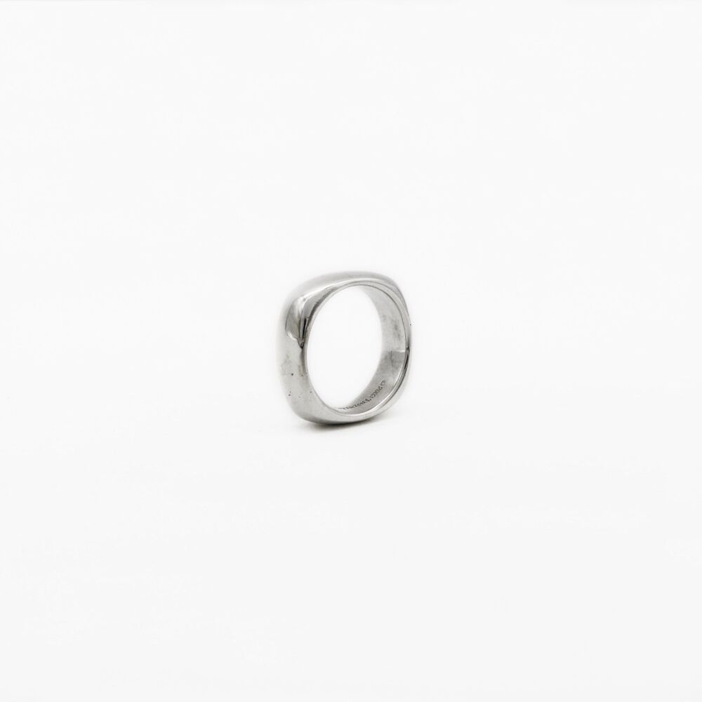Tiffany & Co. 2003 Square Cushion Sterling Silver Ring Band